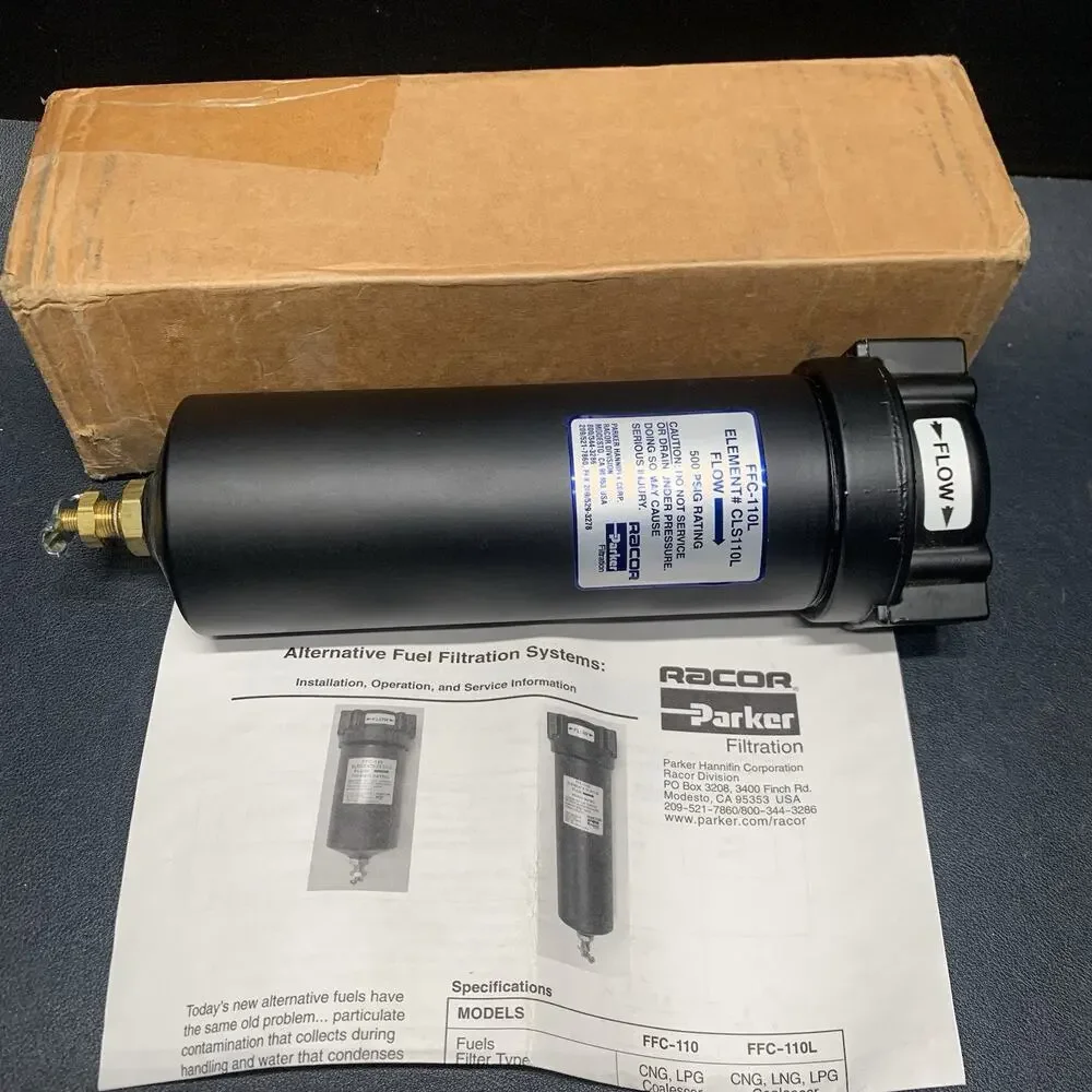 Parker FFC-110L Filter, CNG LNG LPG Alternative Fuel Filtration System 1/2” NPT